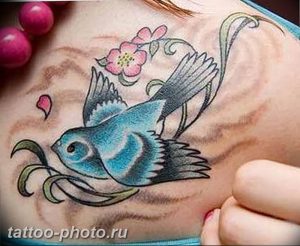 рисунка тату воробей 03.12.2018 №034 - photo tattoo sparrow - tattoo-photo.ru
